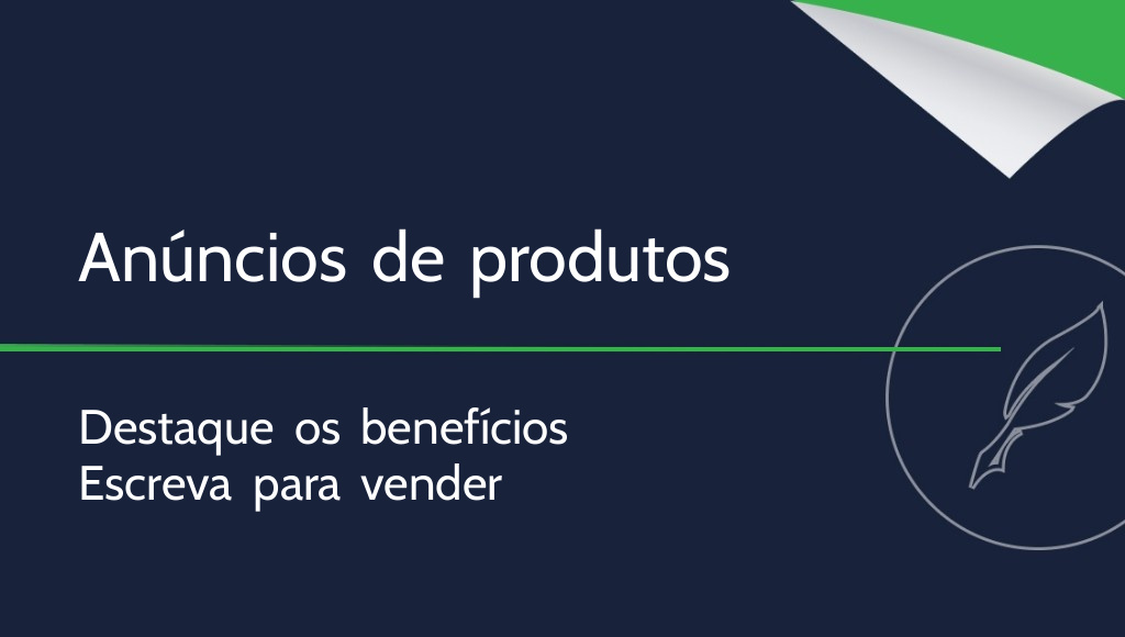 Como escrever um anúncio de produto?