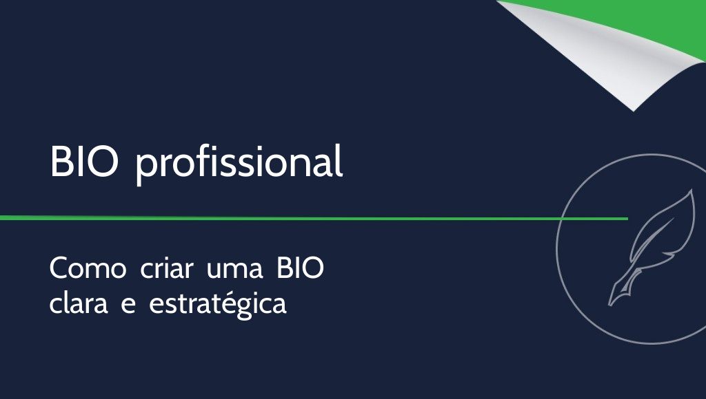 Como escrever uma BIO? O que é uma biografia profissional?